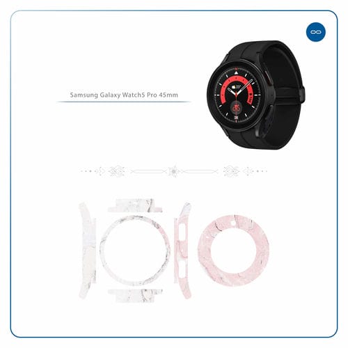 Samsung_Watch5 Pro 45mm_Blanco_Pink_Marble_2